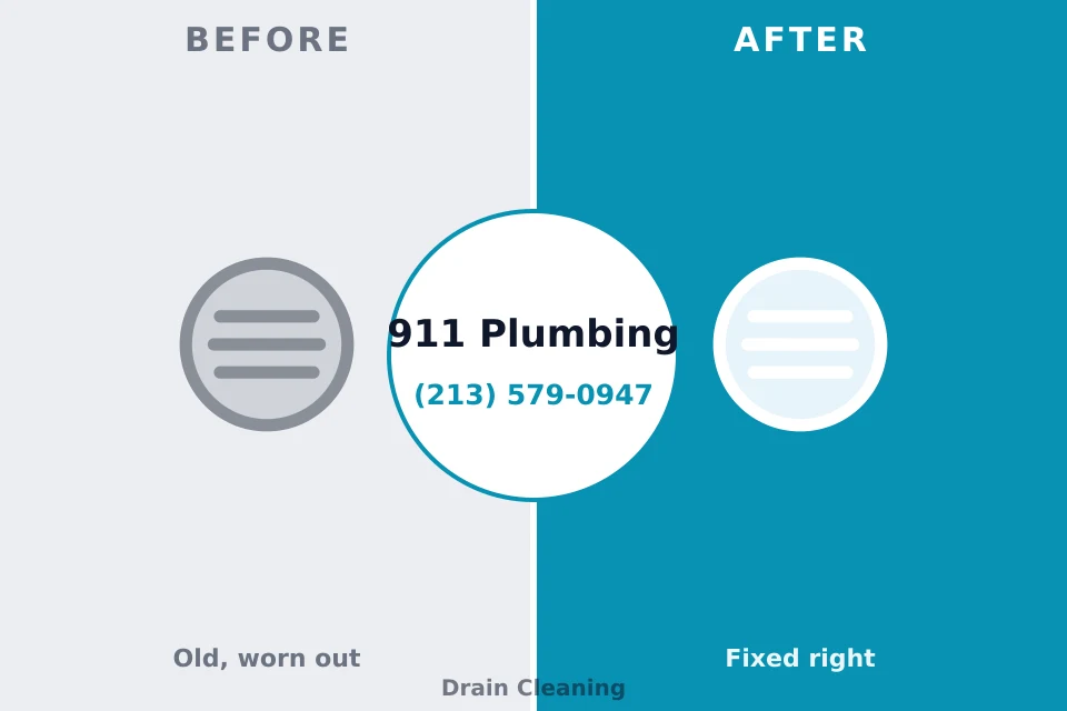Before and after: plumbing repair Montour Falls, NY